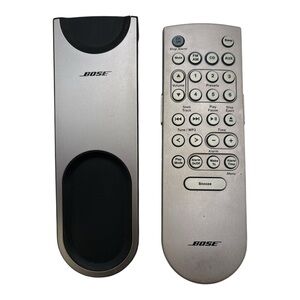 Bose Wave Music System Remote Backlit Silver With Cradle Premium TESTED